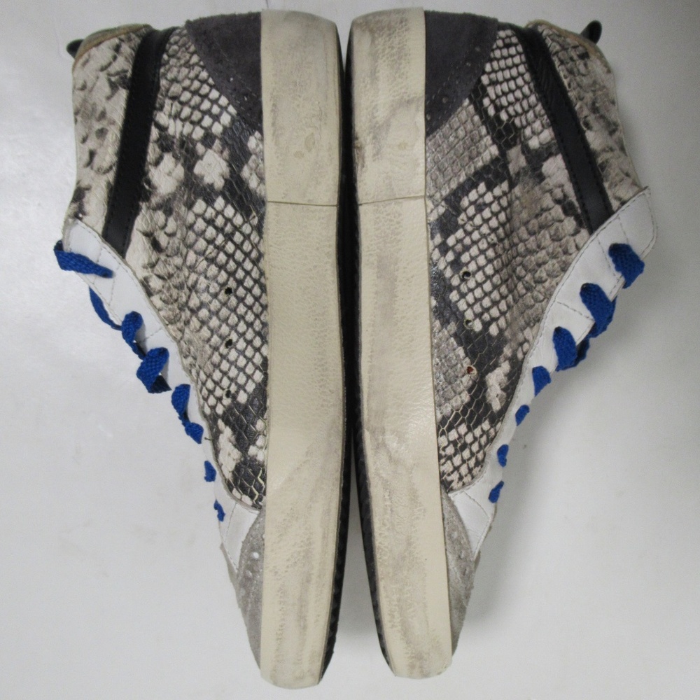 Golden Goose Women's Mid Star Python Print Wingtip Sneakers 9 US / 6 UK / 39 EU - Picture 9 of 12